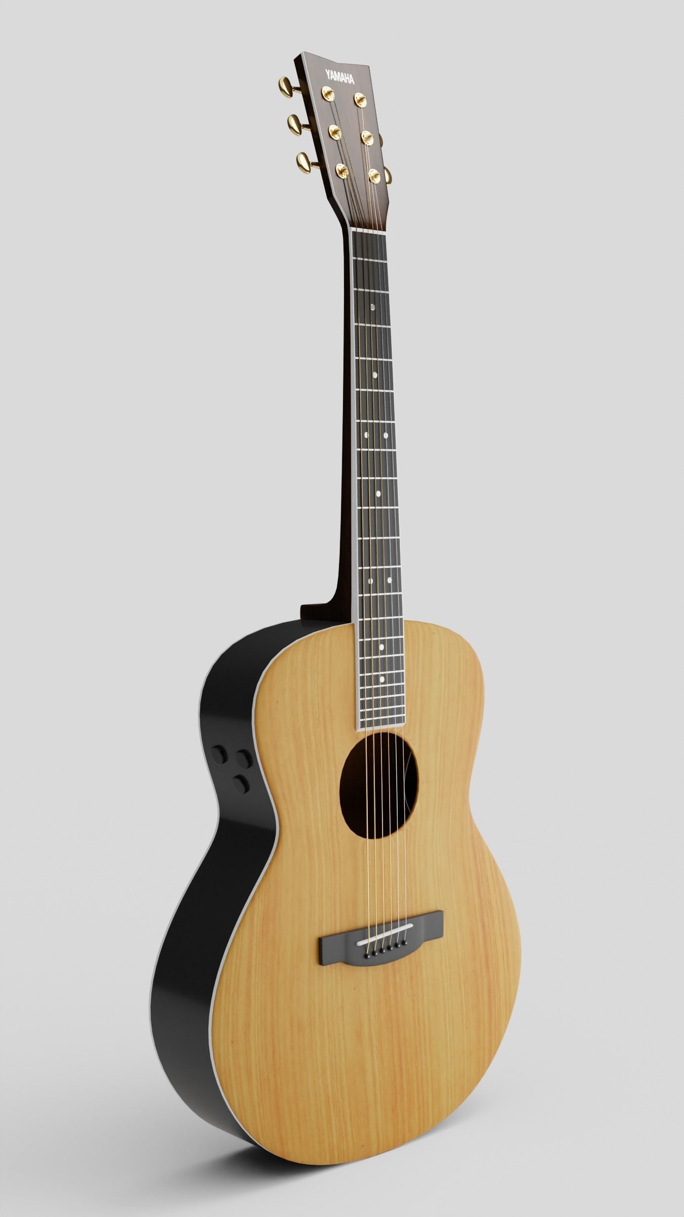 Yamaha LS-TA Acoustic Guitar 3D model_25