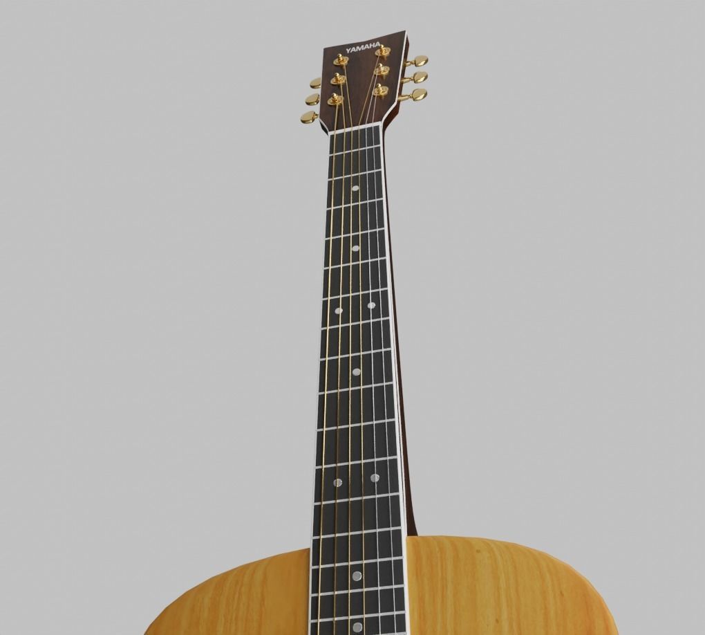 Yamaha LS-TA Acoustic Guitar 3D model_22