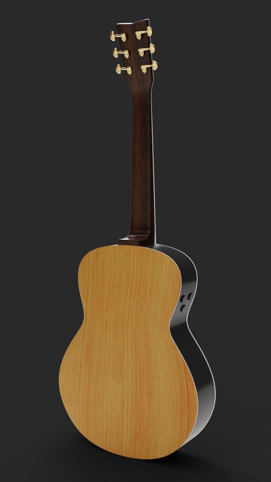 Yamaha LS-TA Acoustic Guitar 3D model_11