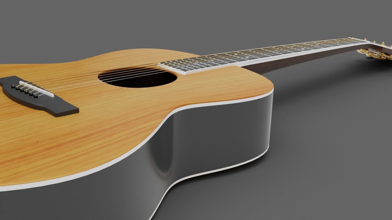 Yamaha LS-TA Acoustic Guitar 3D model_24