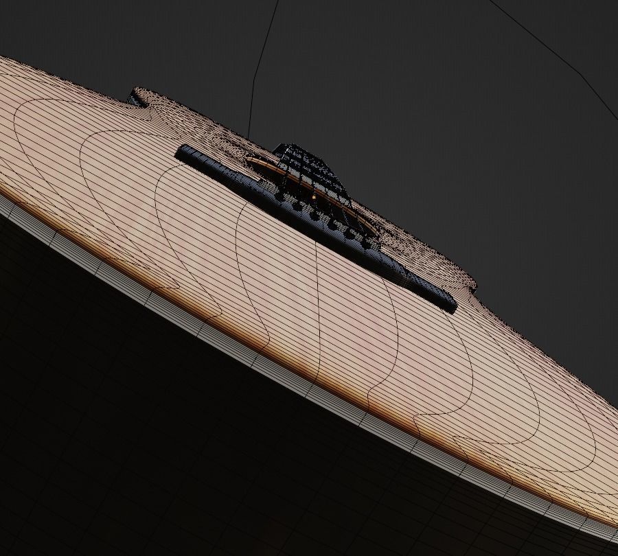 Yamaha LS-TA Acoustic Guitar 3D model_35