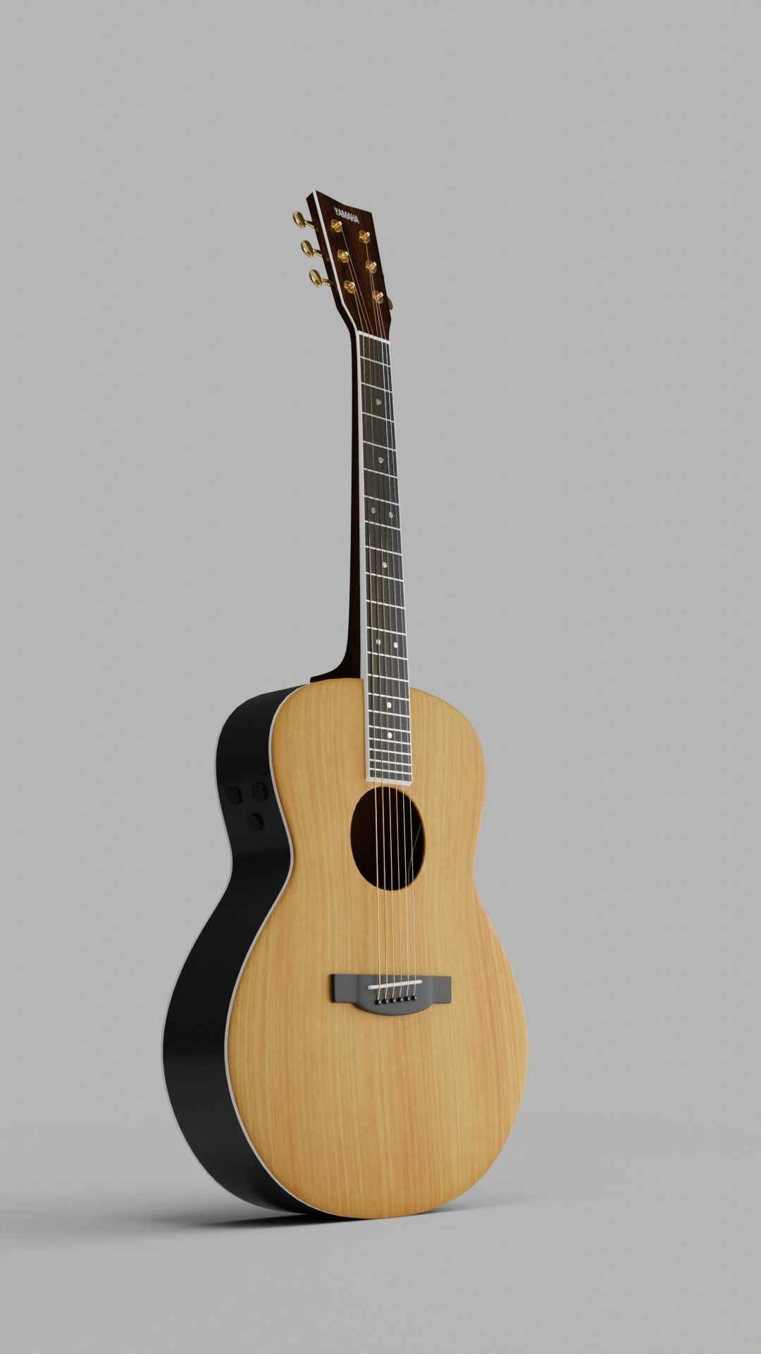 Yamaha LS-TA Acoustic Guitar 3D model_8