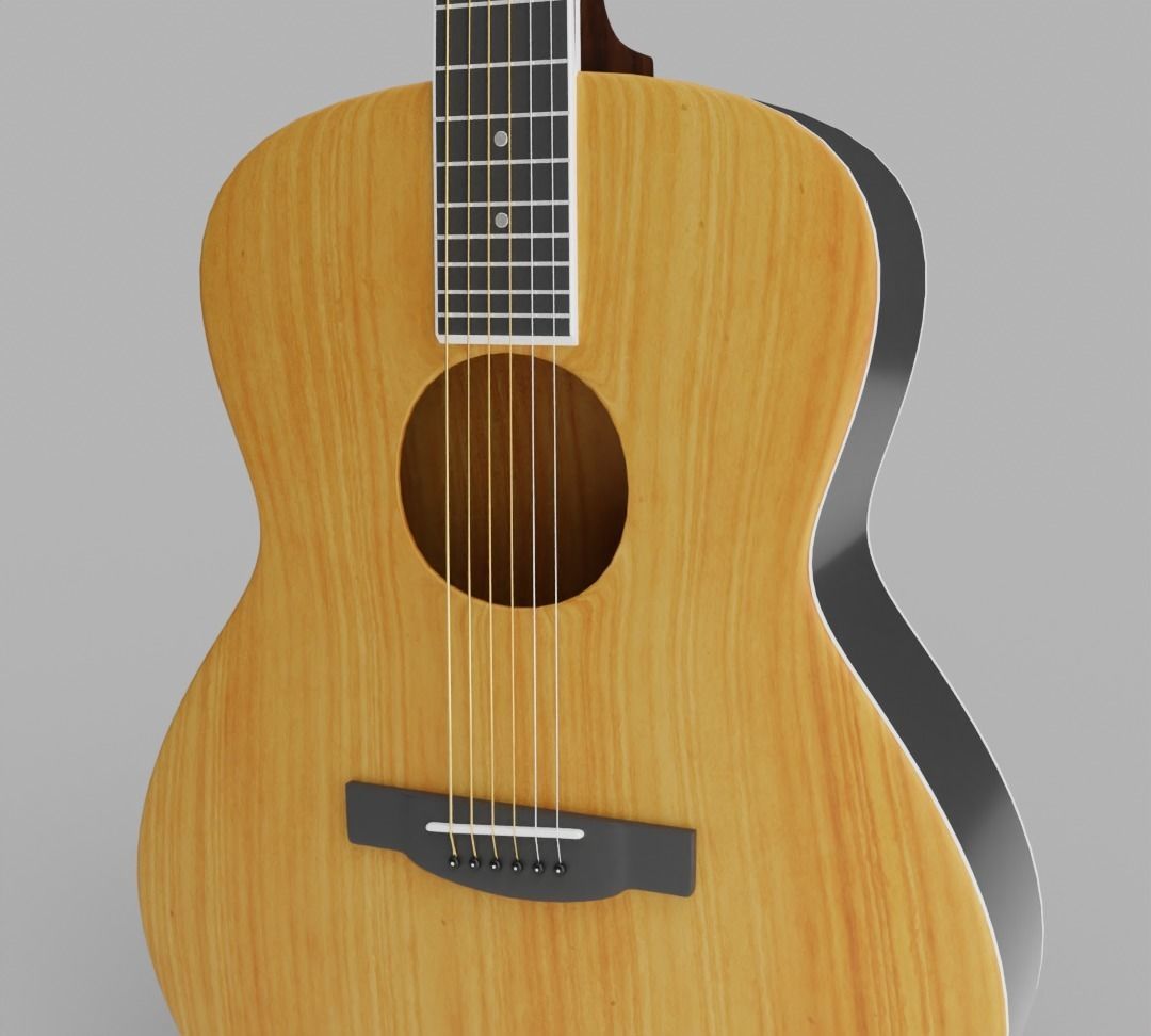 Yamaha LS-TA Acoustic Guitar 3D model_30