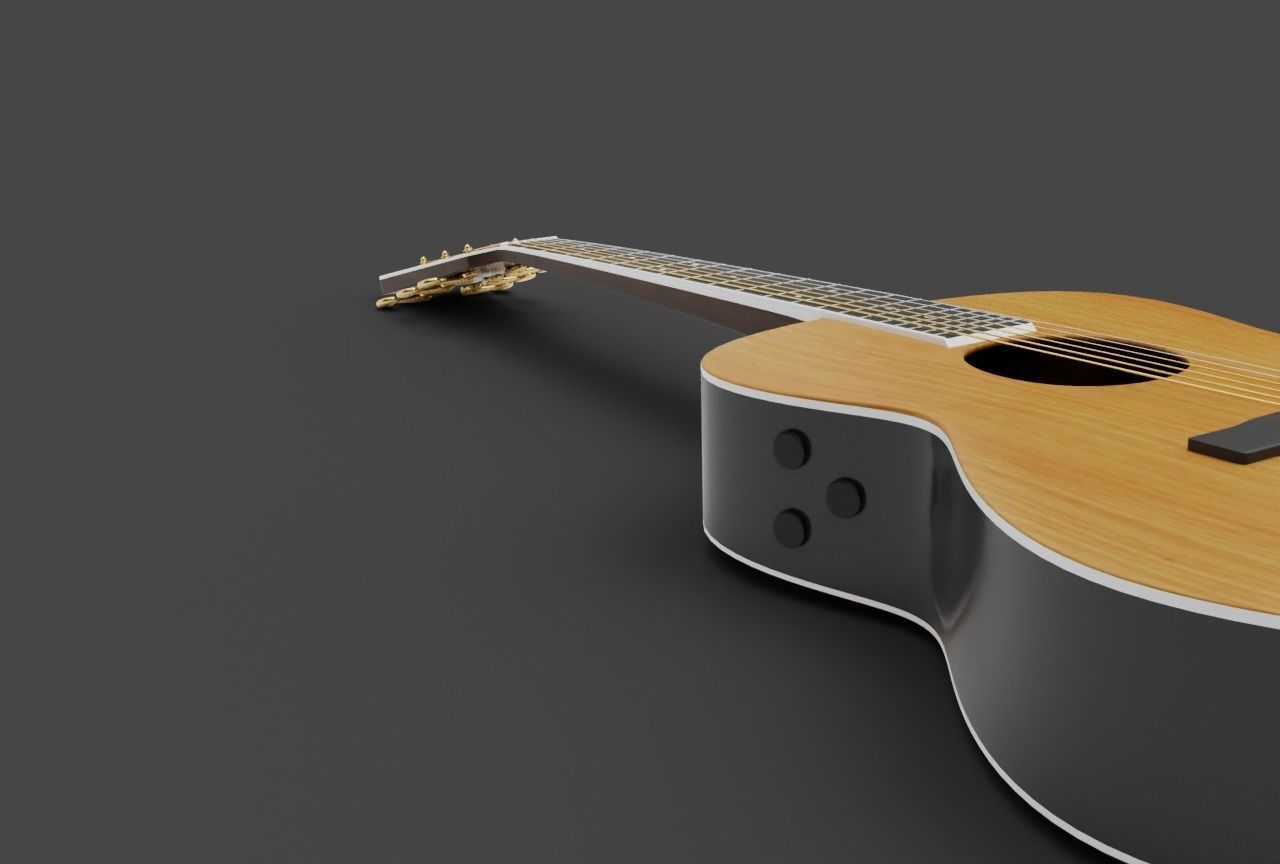 Yamaha LS-TA Acoustic Guitar 3D model_33