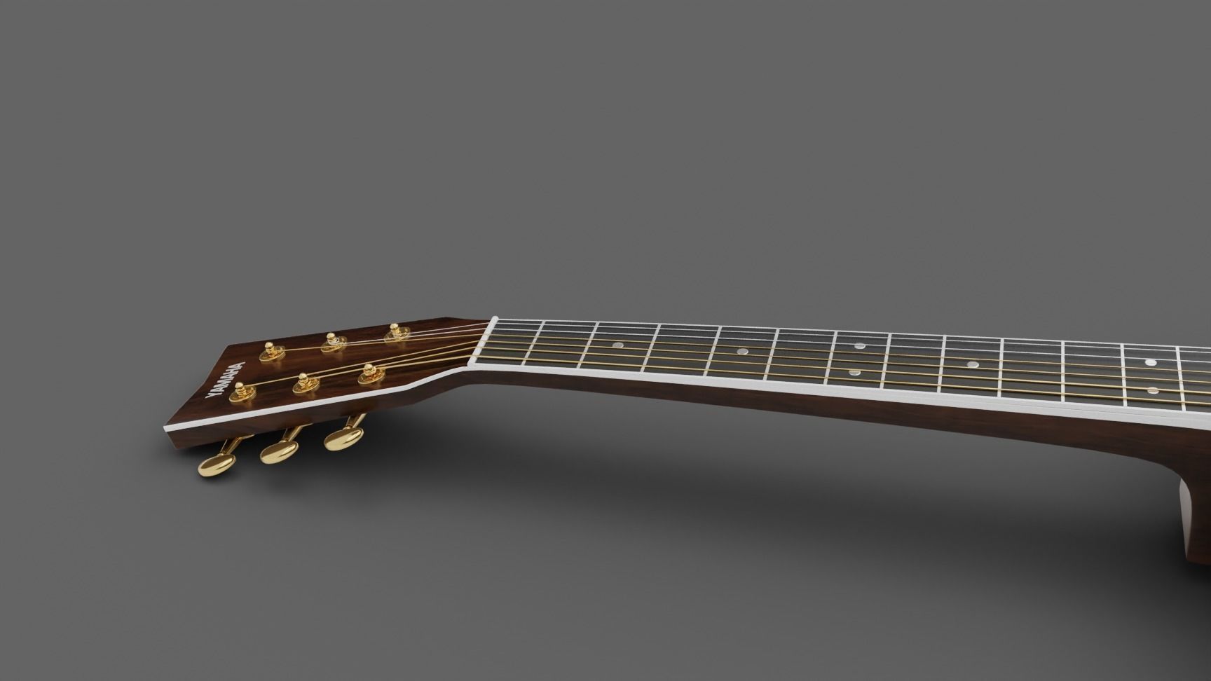 Yamaha LS-TA Acoustic Guitar 3D model_6