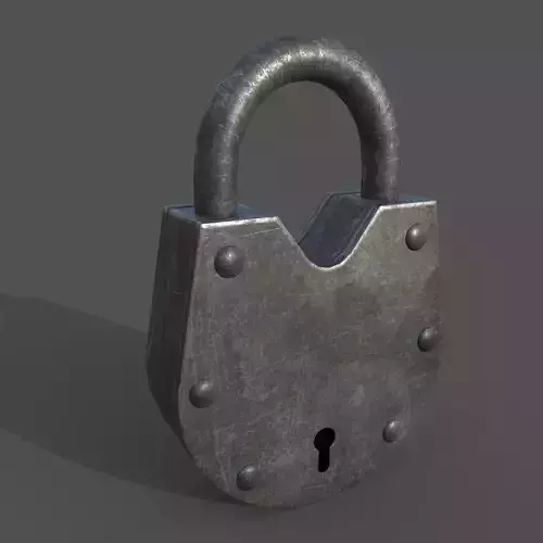 Metal Lock  Low-poly 3D model