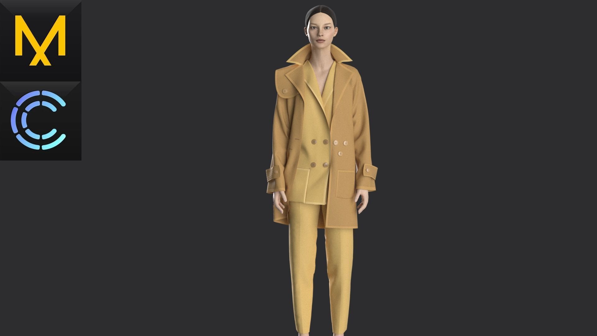 New Outfit Female OBJ mtl FBX ZPRJ 3D model_2