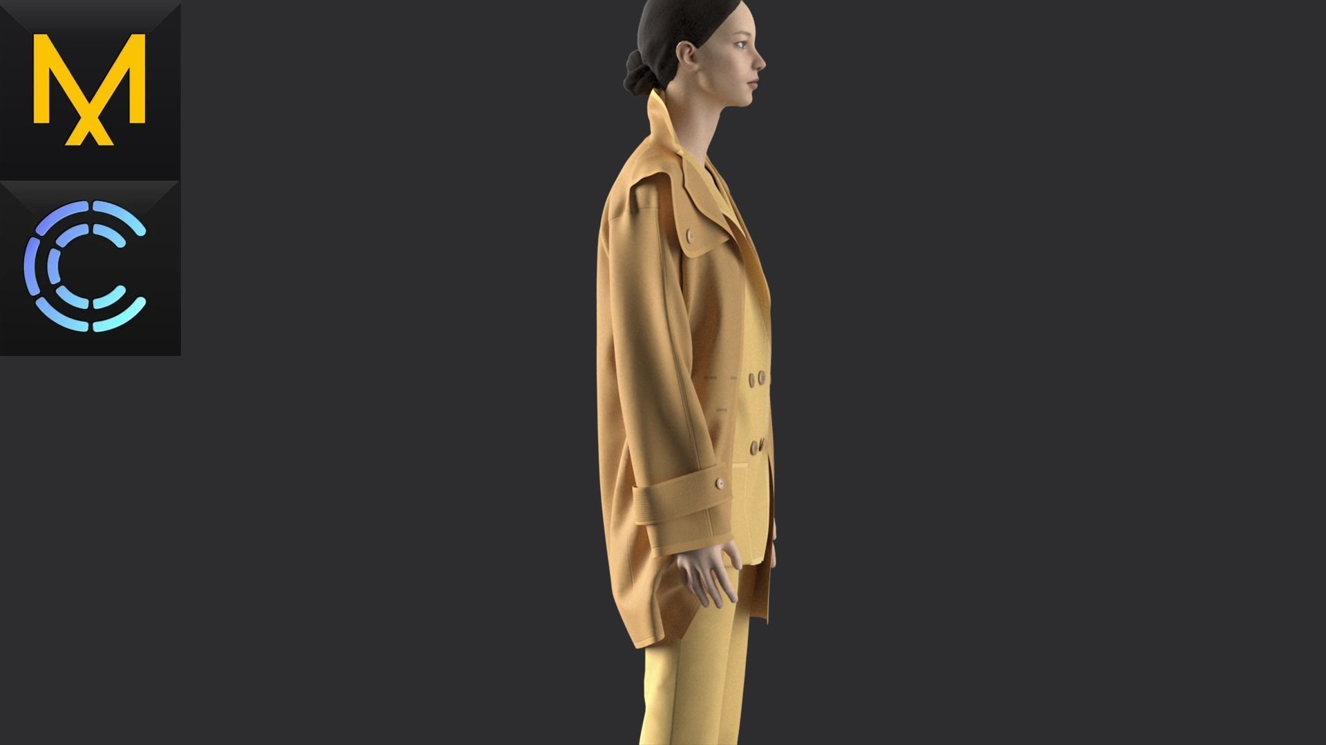 New Outfit Female OBJ mtl FBX ZPRJ 3D model_4