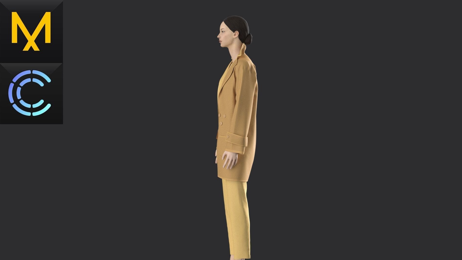 New Outfit Female OBJ mtl FBX ZPRJ 3D model_5