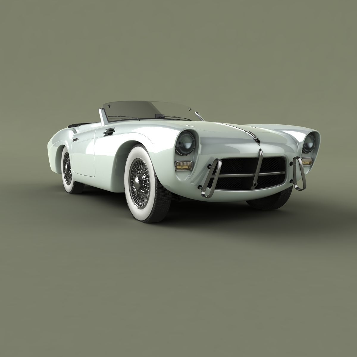Pegaso Z-102 Convertible 3D model_9