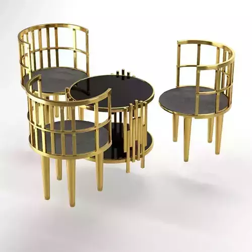 Coffee table and chairs