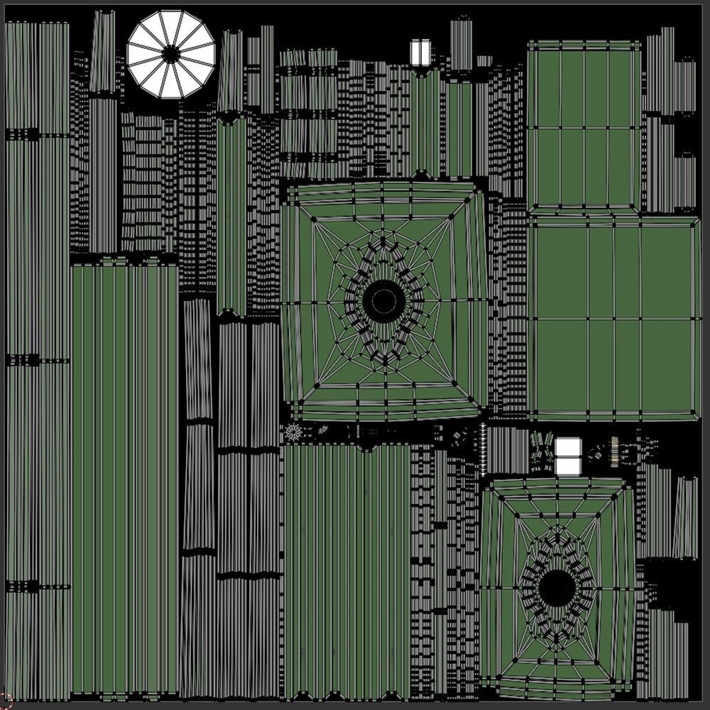 Italian Wrought Iron Greenhouse 2 3D model_11