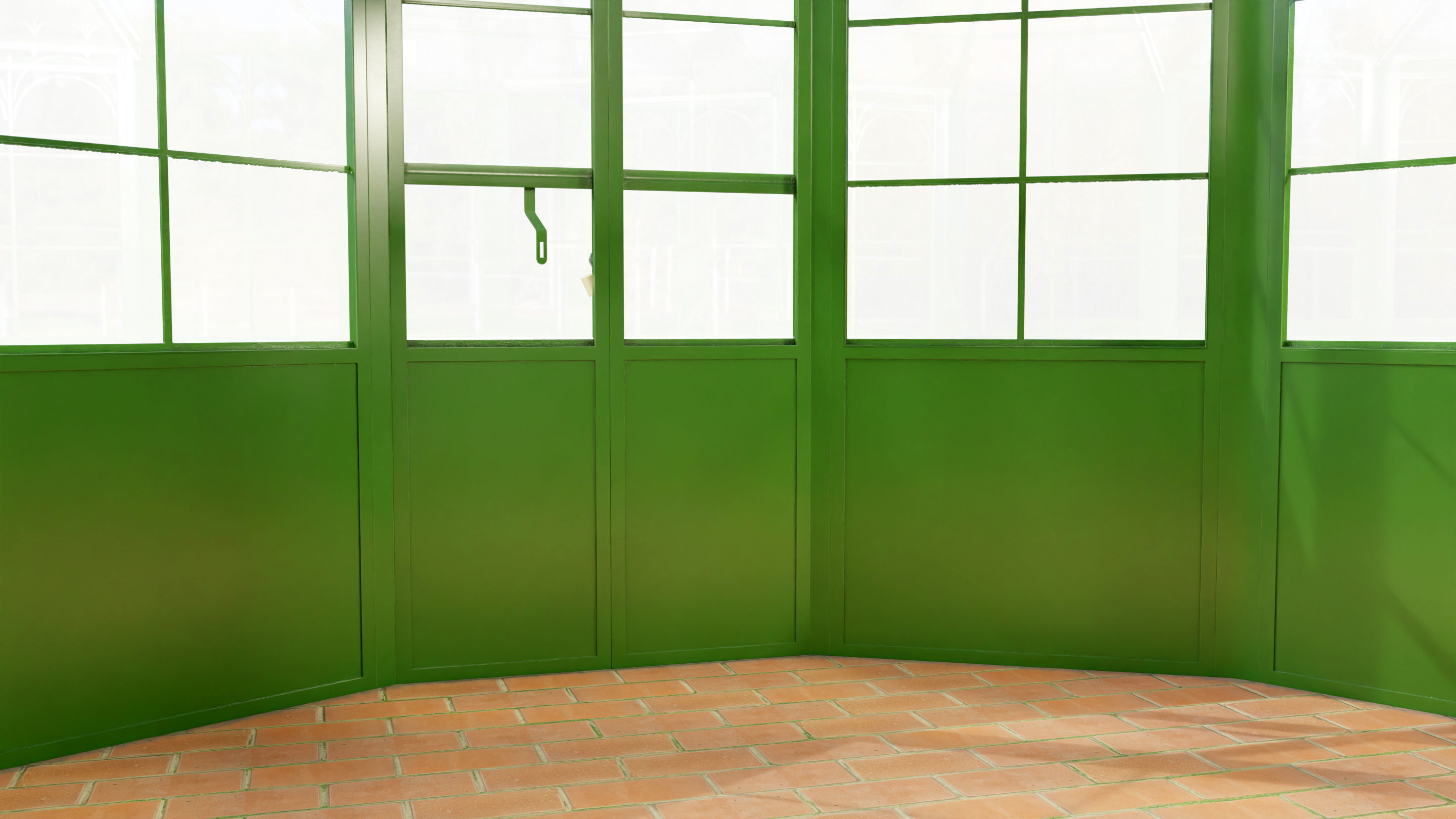 Italian Wrought Iron Greenhouse 2 3D model_9