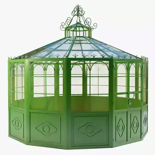 Italian Wrought Iron Greenhouse 2