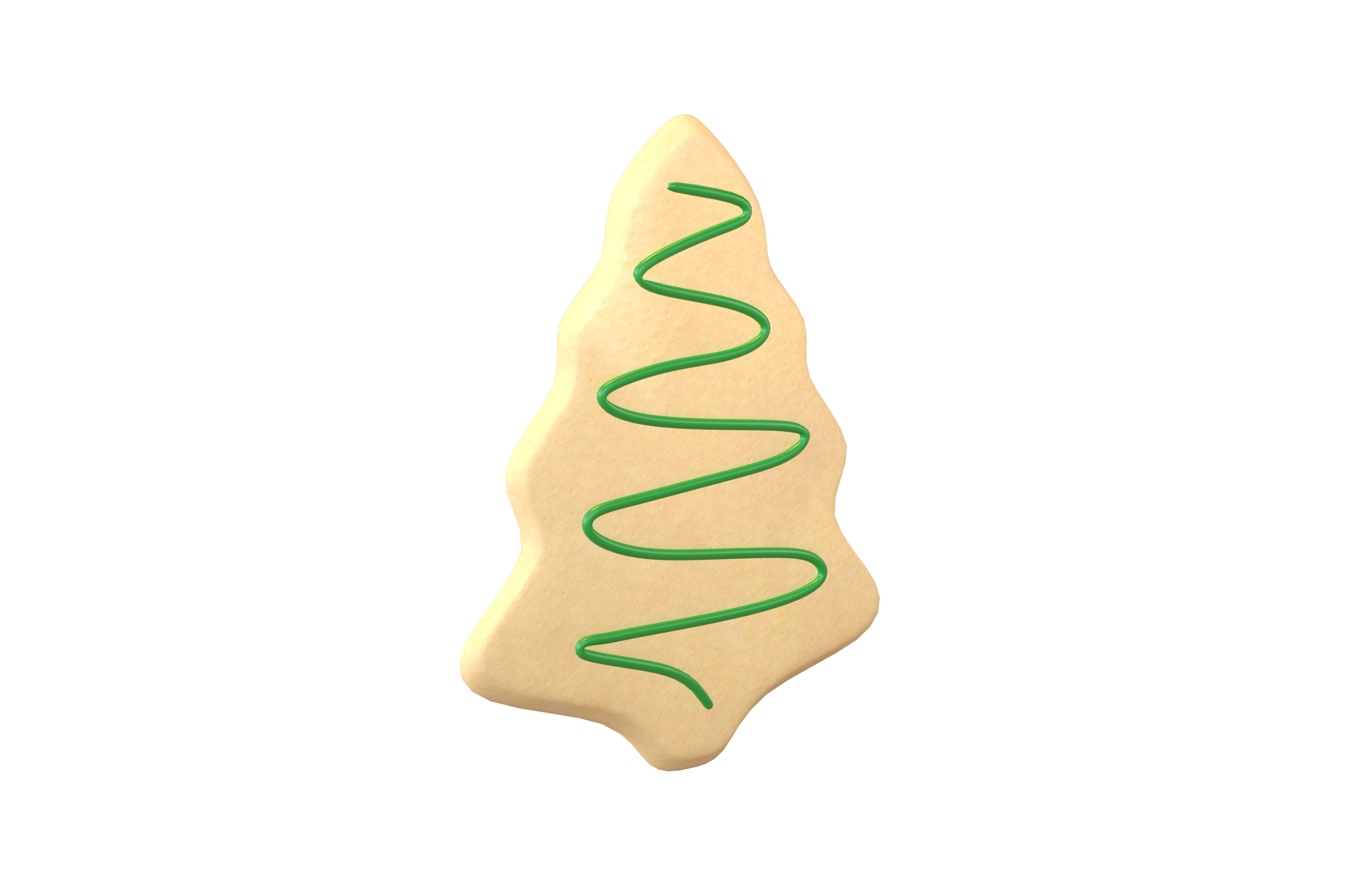 Christmas Tree Cookies V3 002 Low-poly 3D model_1