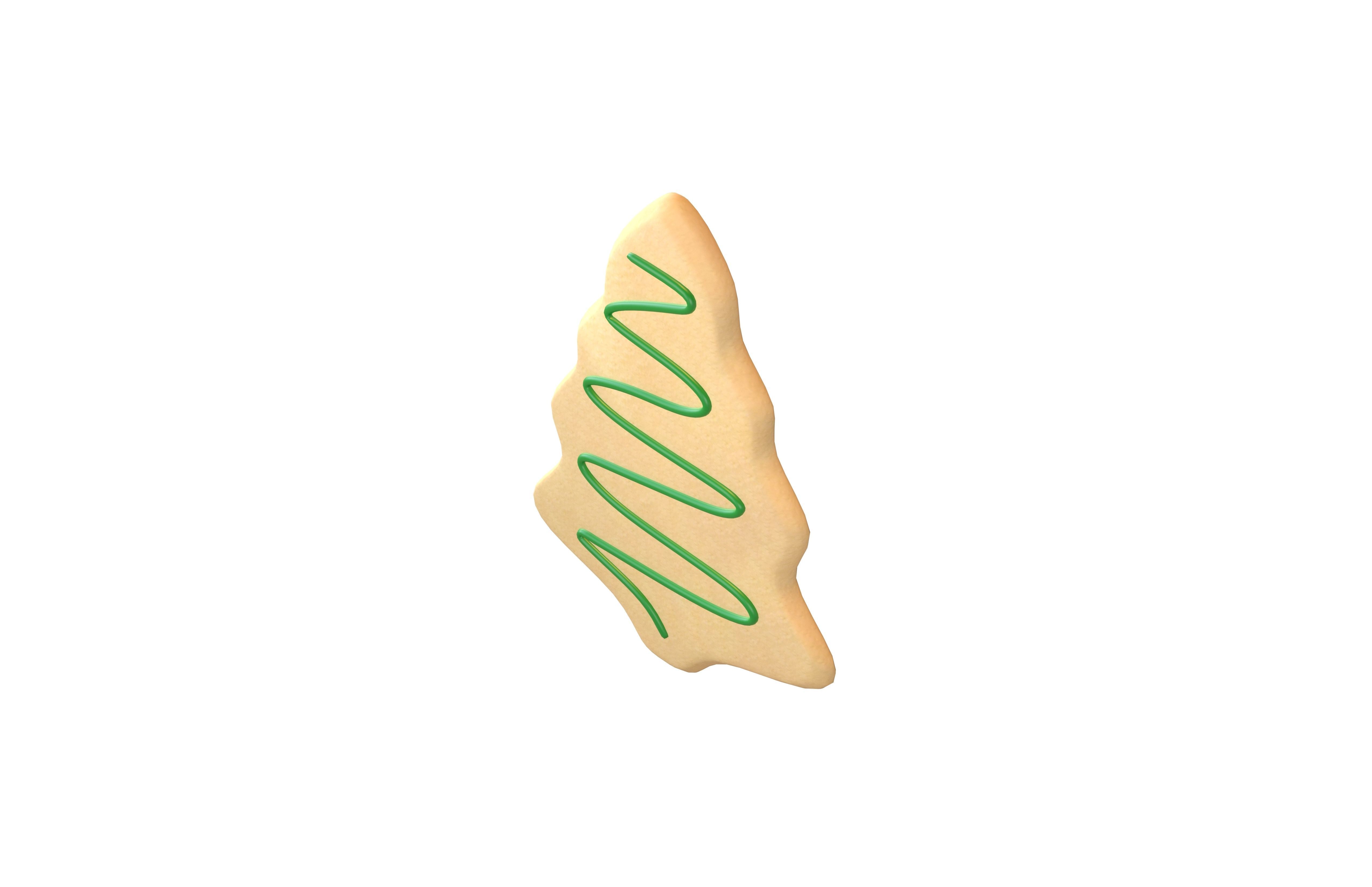 Christmas Tree Cookies V3 002 Low-poly 3D model_2