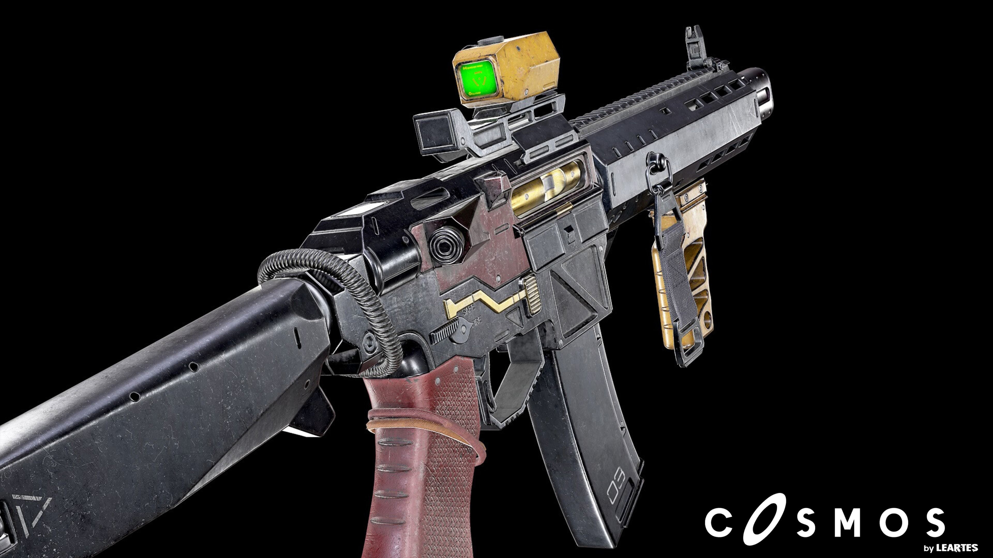 The ROF-12 gun Low-poly 3D model_5