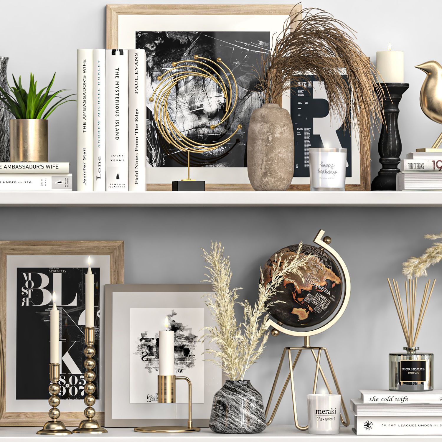 Decorative Set 33 3D model_7