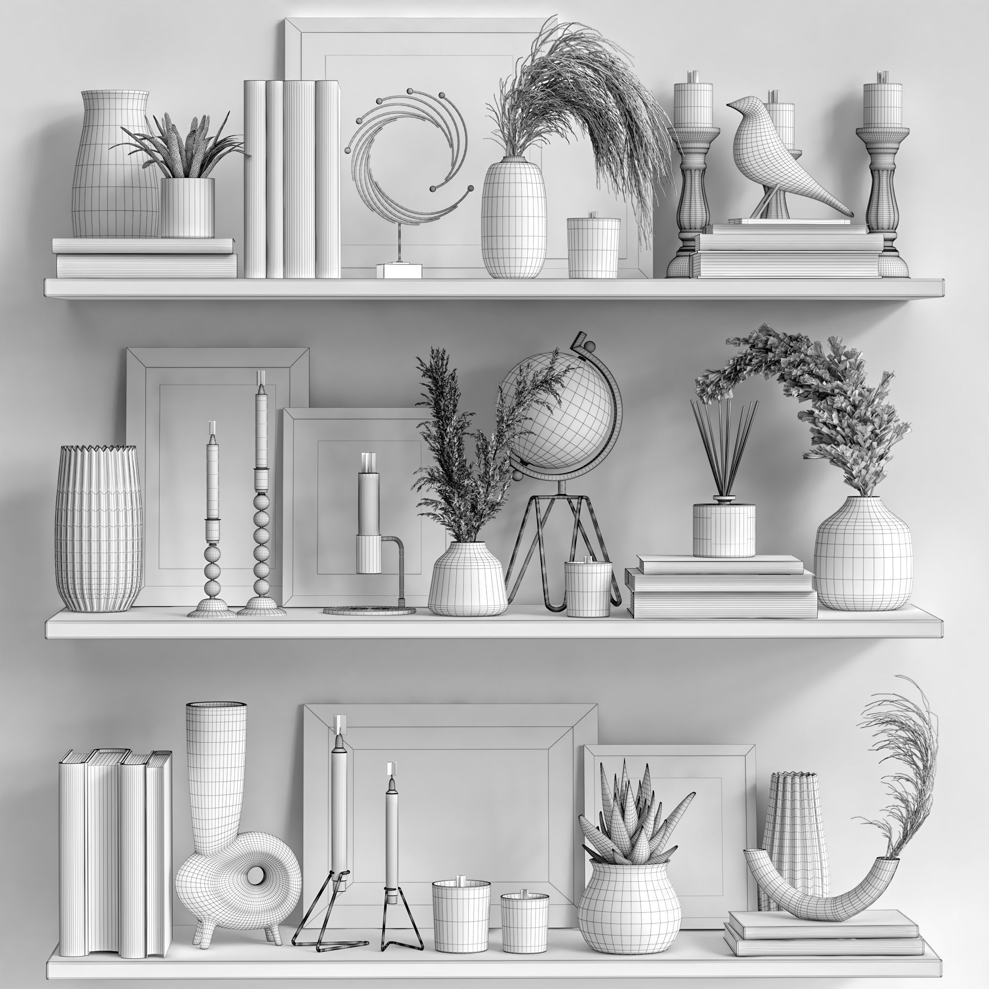 Decorative Set 33 3D model_6