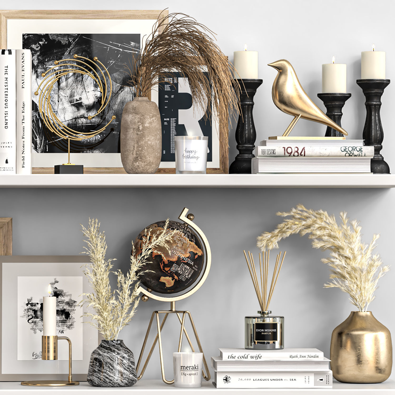 Decorative Set 33 3D model_3