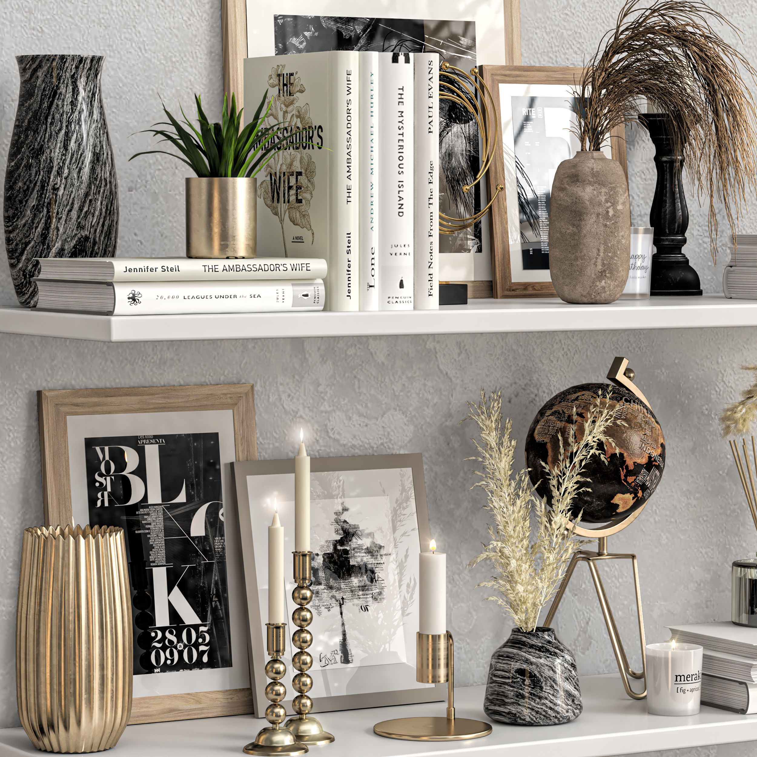 Decorative Set 33 3D model_1