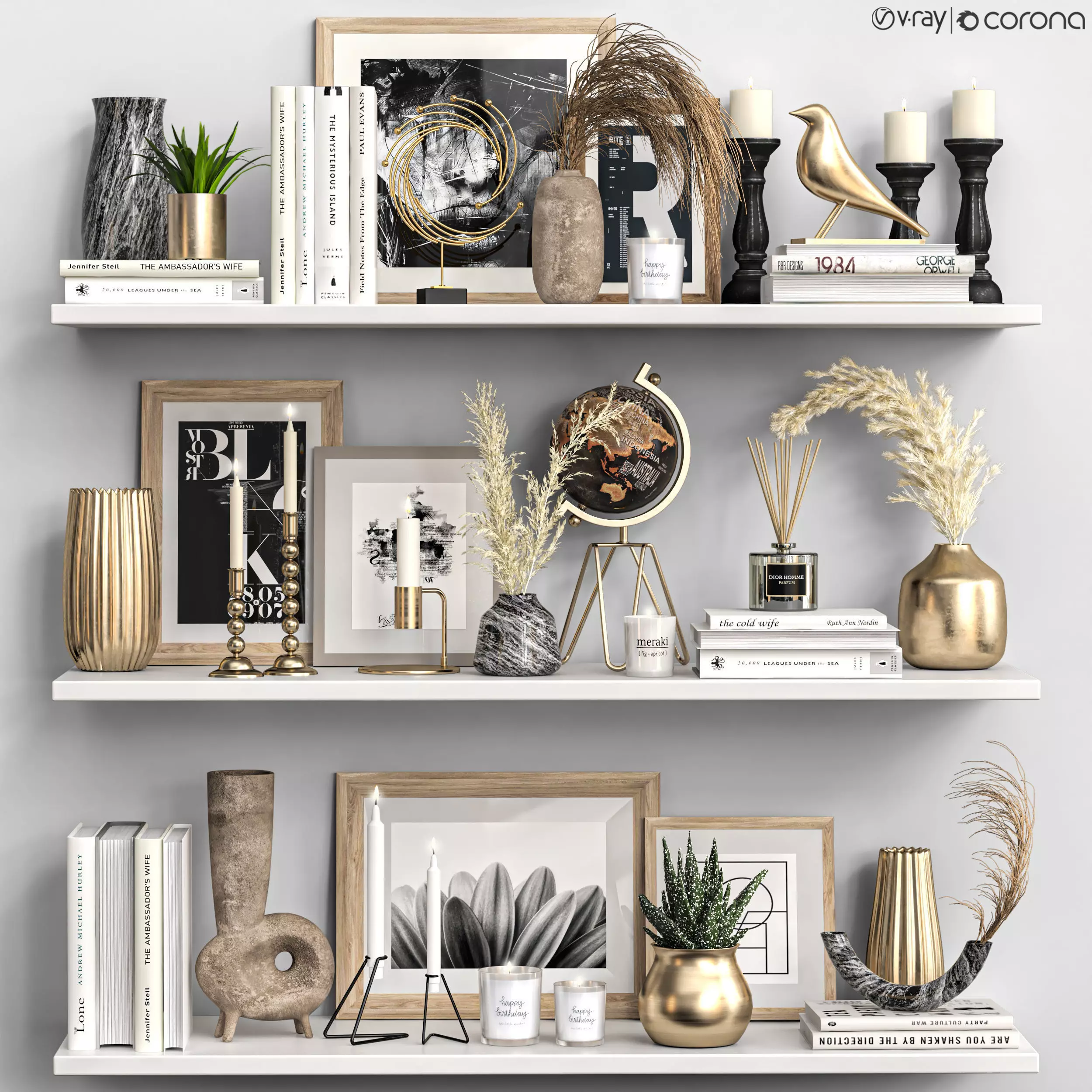 Decorative Set 33 3D model_0