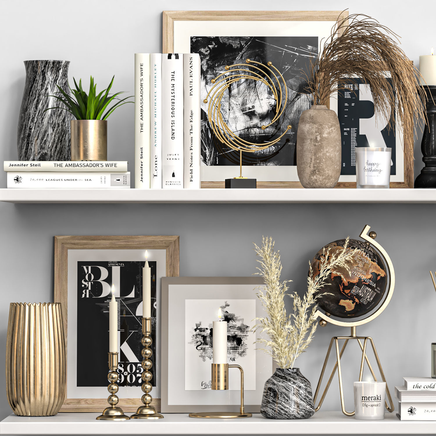 Decorative Set 33 3D model_5