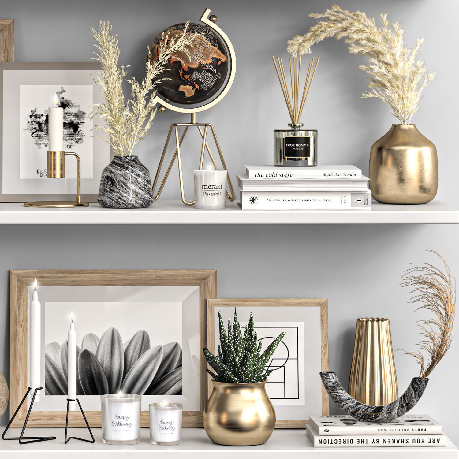 Decorative Set 33 3D model_2