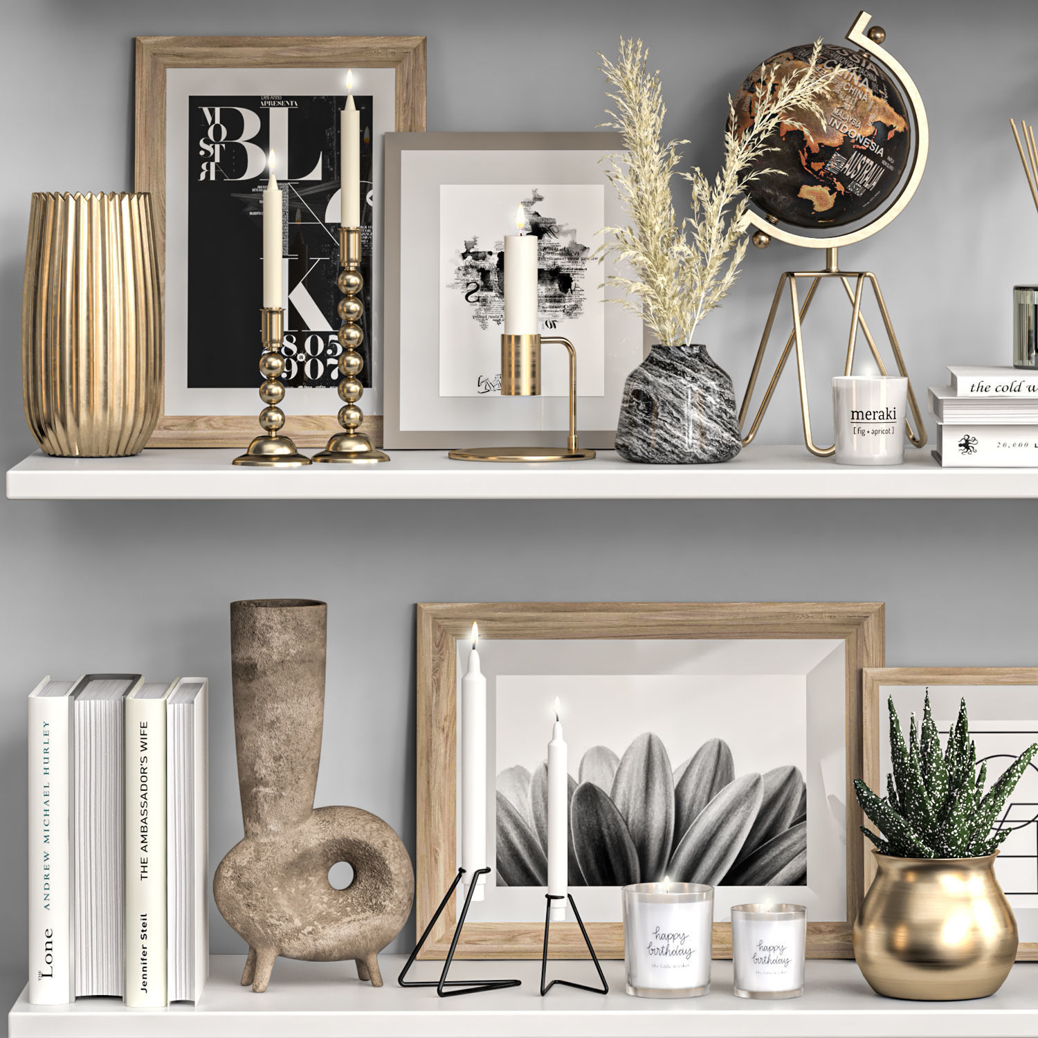 Decorative Set 33 3D model_4