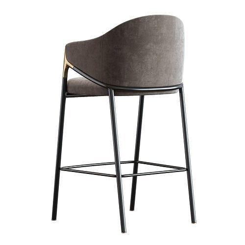 Euler Counter  Bar Stool Set of 2 3D model 3