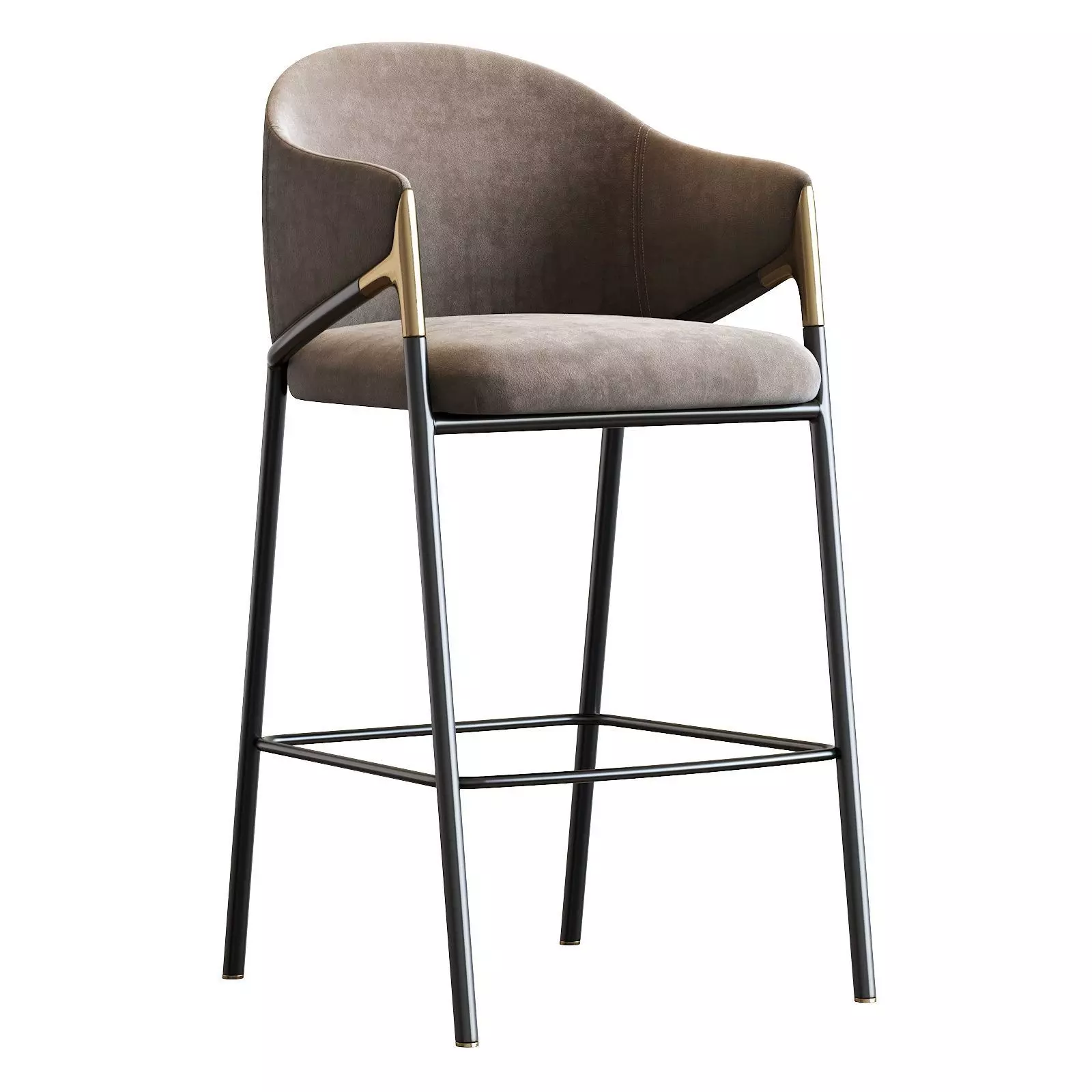 Euler Counter Bar Stool Set of 2 3D model