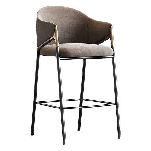 Euler Counter  Bar Stool Set of 2 3D model