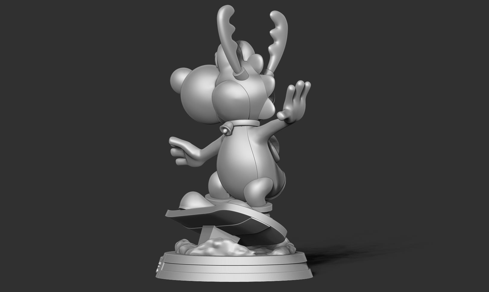 Yoshi with Christmas 3D print model_13