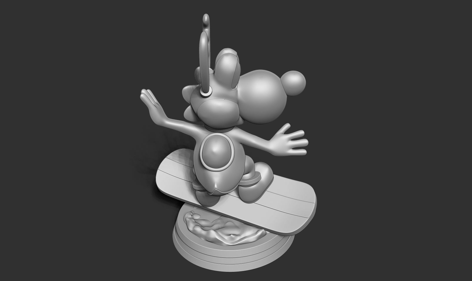 Yoshi with Christmas 3D print model_17