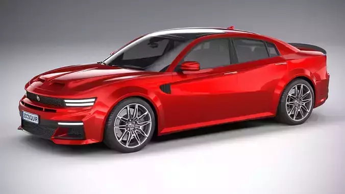 Generic Muscle Sedan 2022 LowPoly