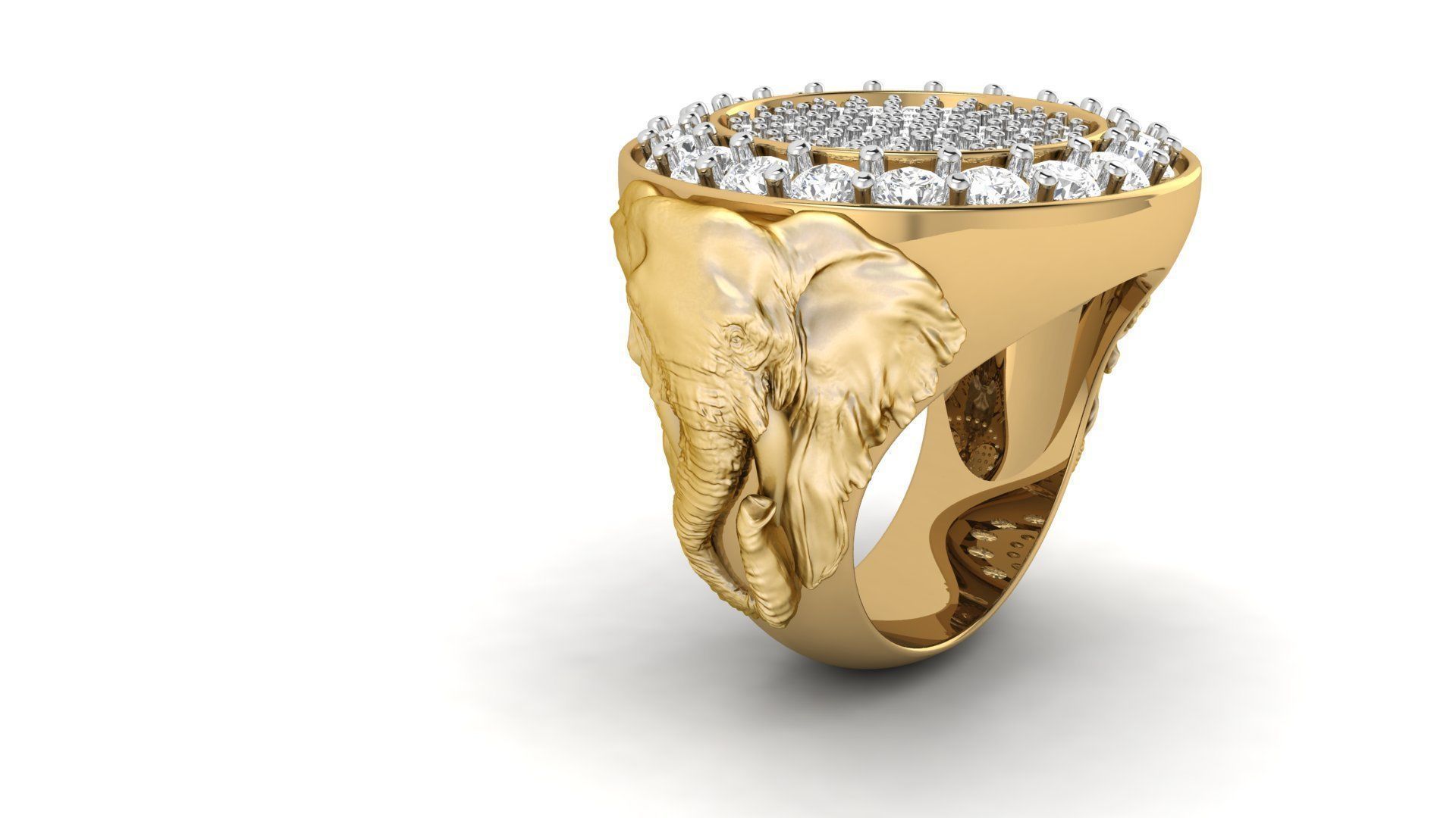 Elephant Sigent  Ring 3D Model  3D print model_2