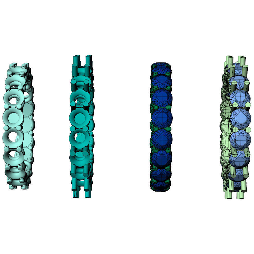 Eternity Band Diamond Ring 15pt 3D print model_9