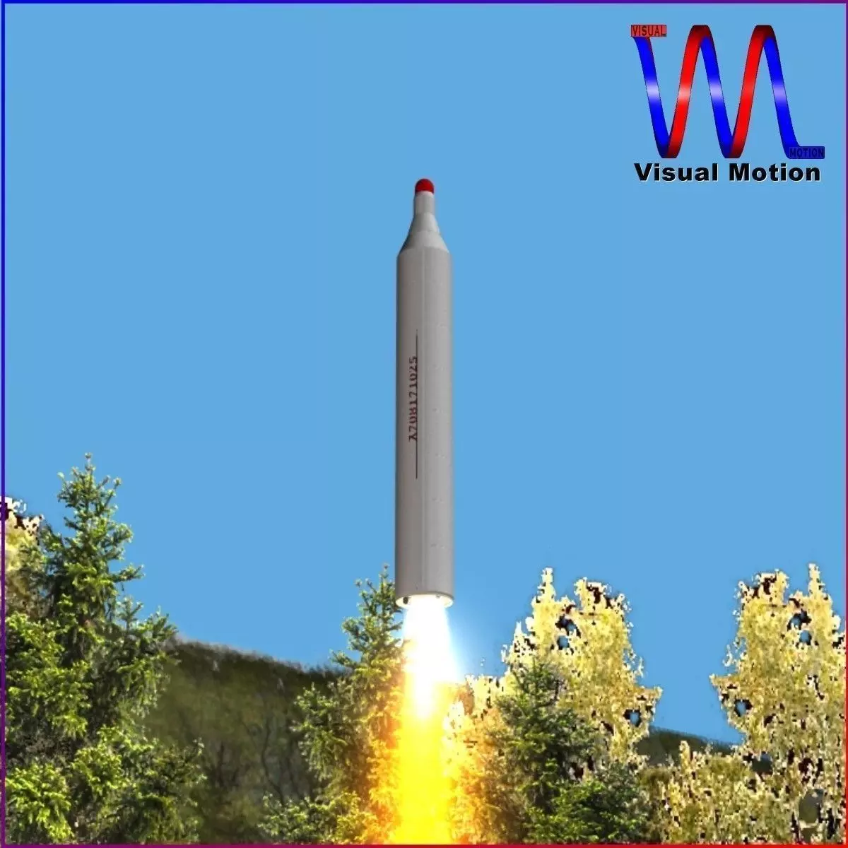 BM-25 Musudan Ballitic Missile 3D model