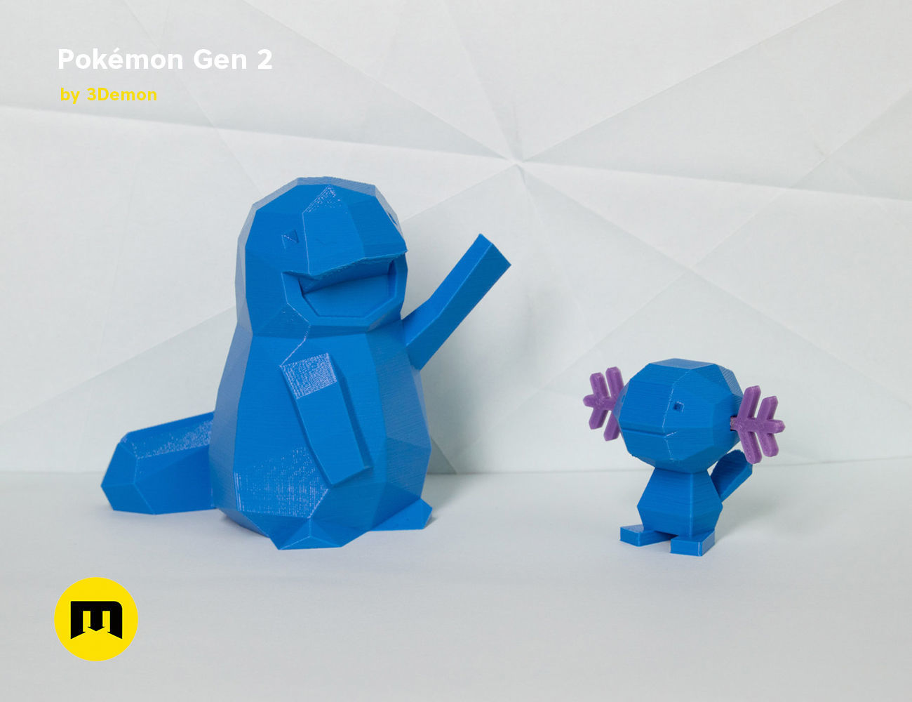 Pokemon Second Generation Low Poly 3D print model_25