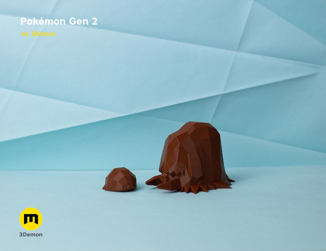 Pokemon Second Generation Low Poly 3D print model_47