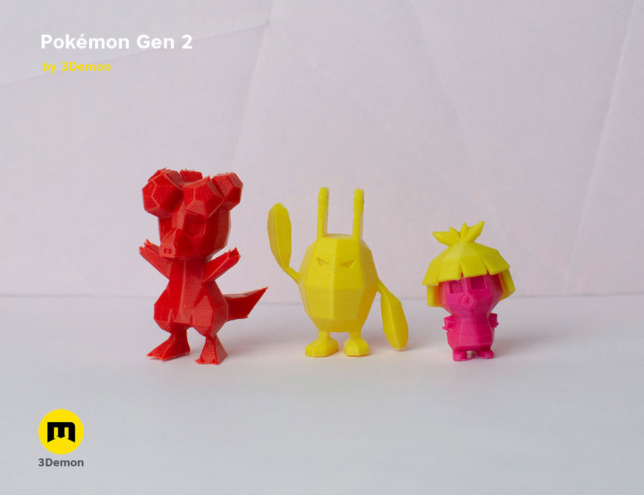 Pokemon Second Generation Low Poly 3D print model_49