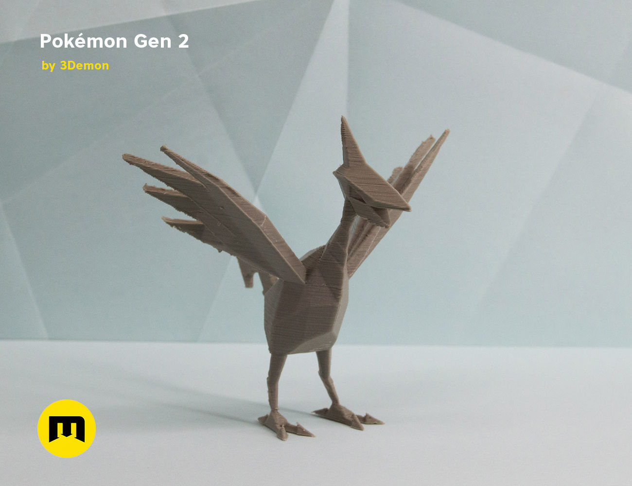 Pokemon Second Generation Low Poly 3D print model_82