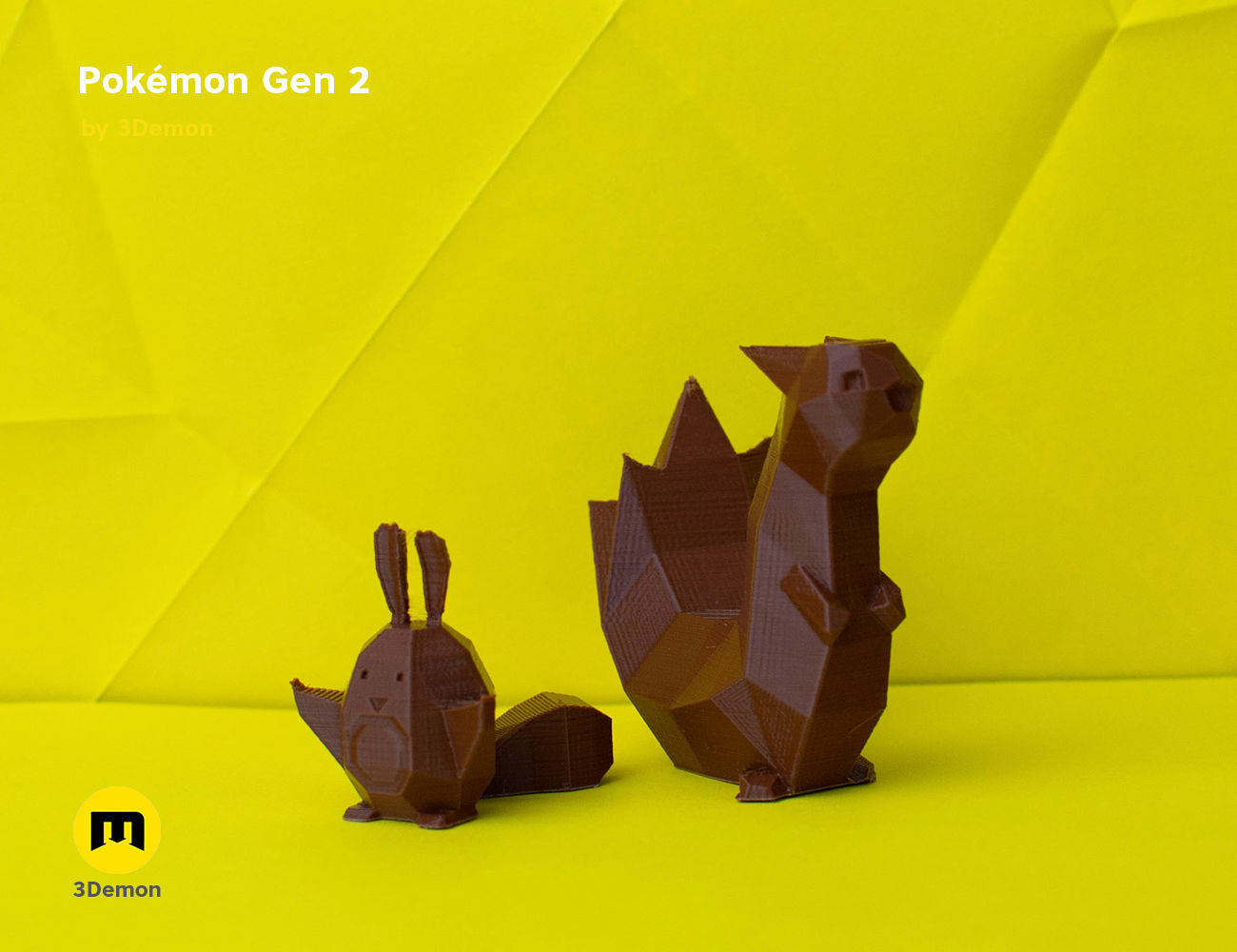 Pokemon Second Generation Low Poly 3D print model_78