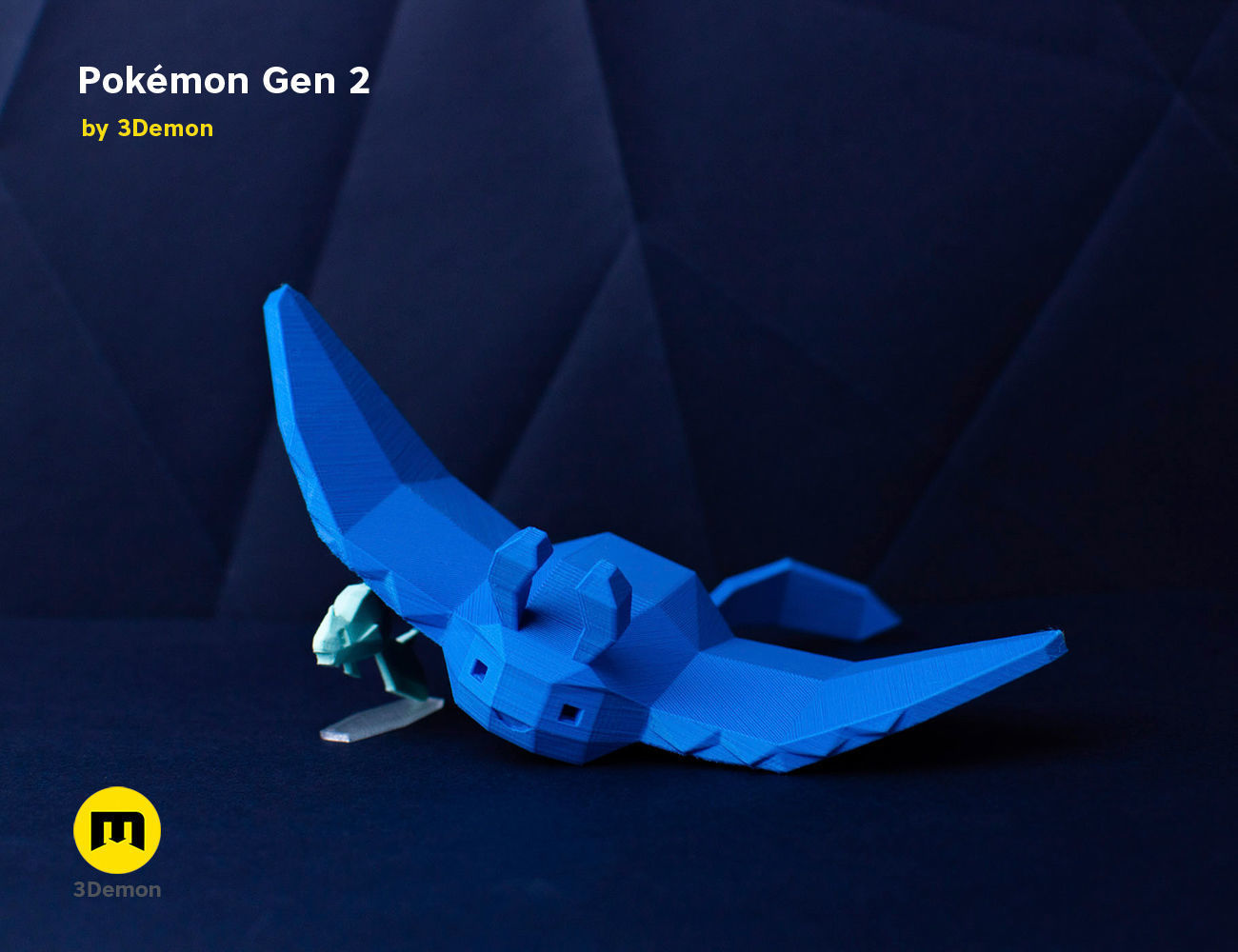 Pokemon Second Generation Low Poly 3D print model_15
