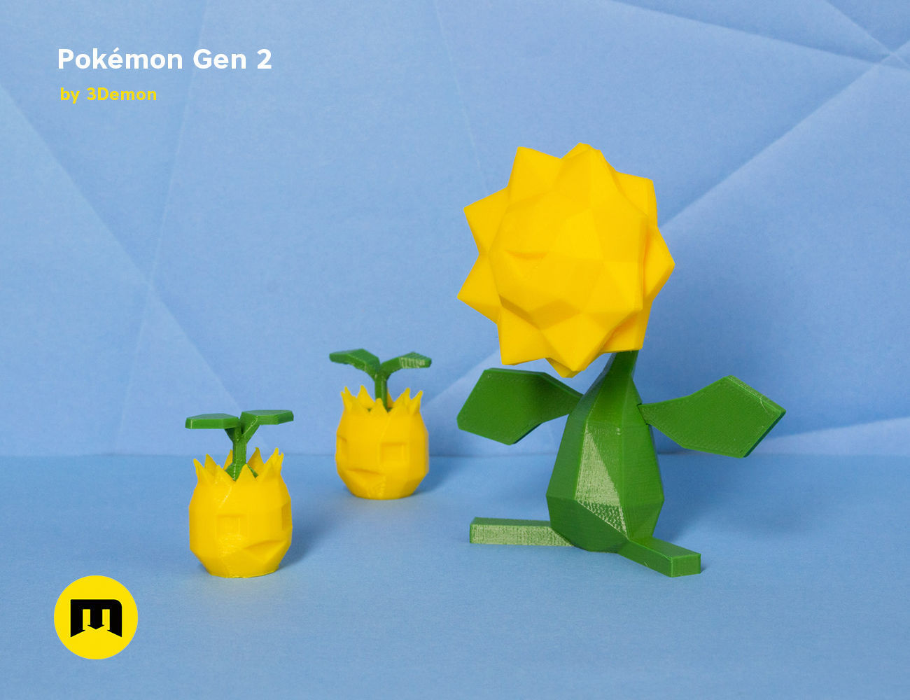 Pokemon Second Generation Low Poly 3D print model_22