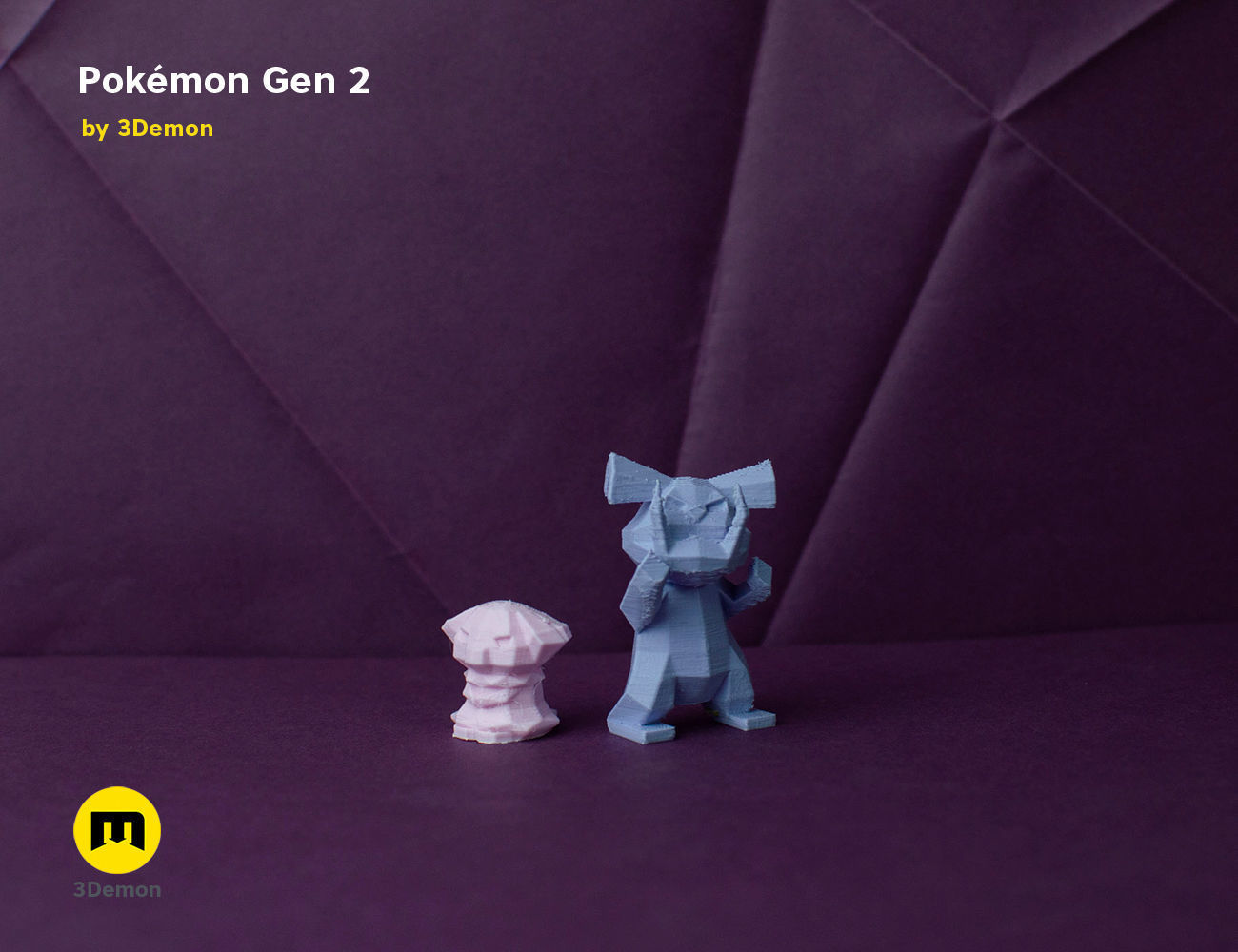 Pokemon Second Generation Low Poly 3D print model_75