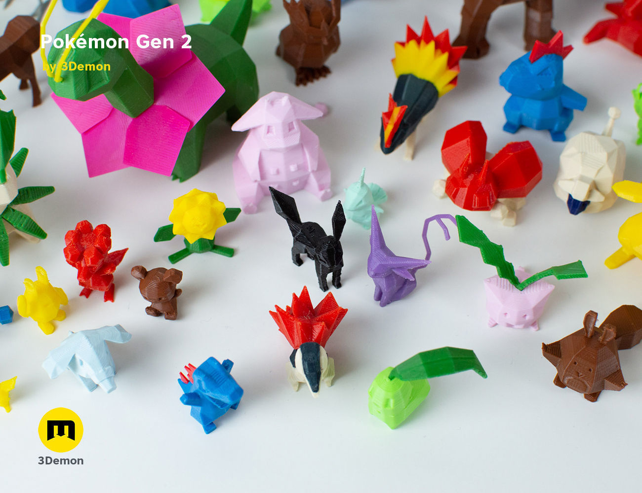 Pokemon Second Generation Low Poly 3D print model_72