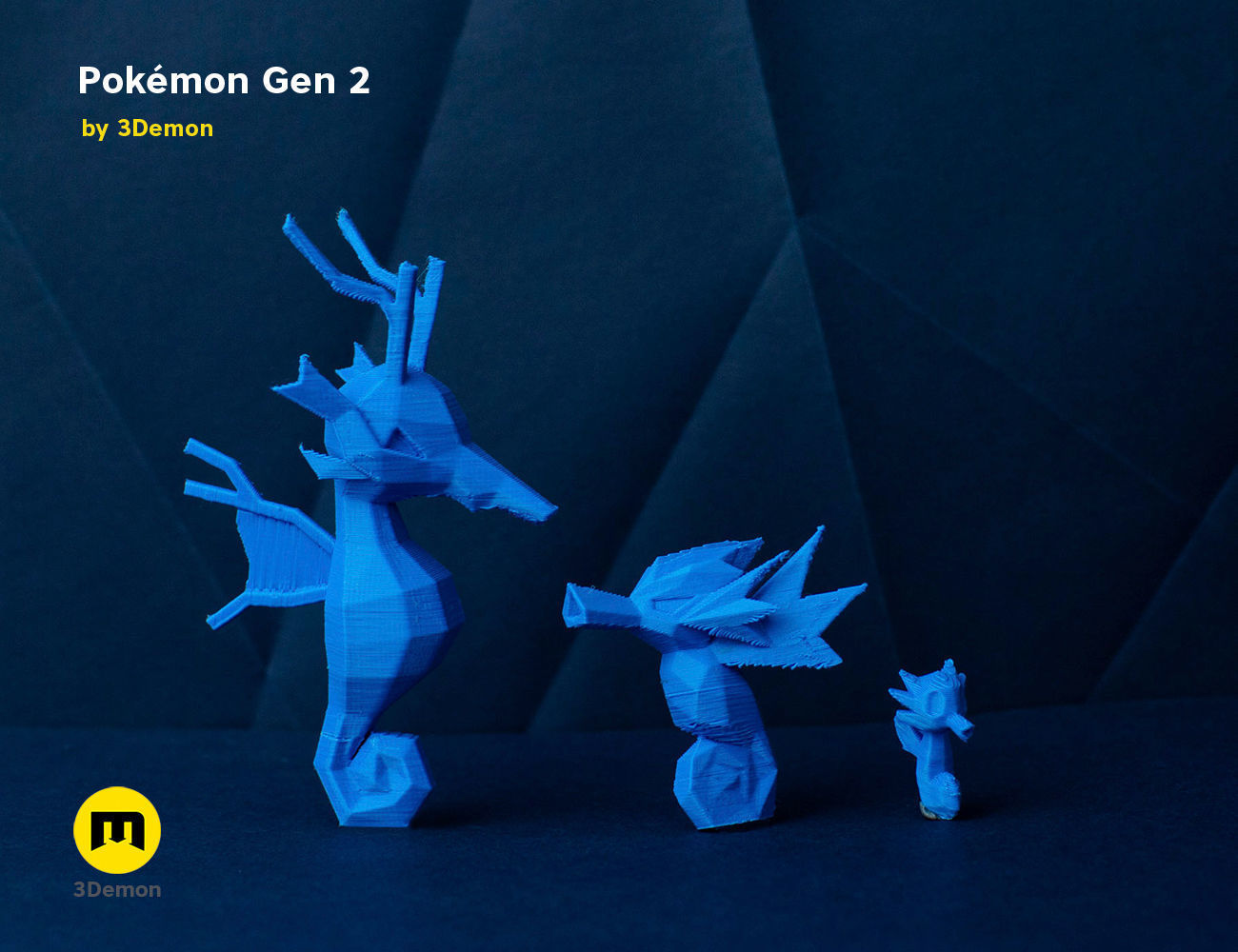 Pokemon Second Generation Low Poly 3D print model_77