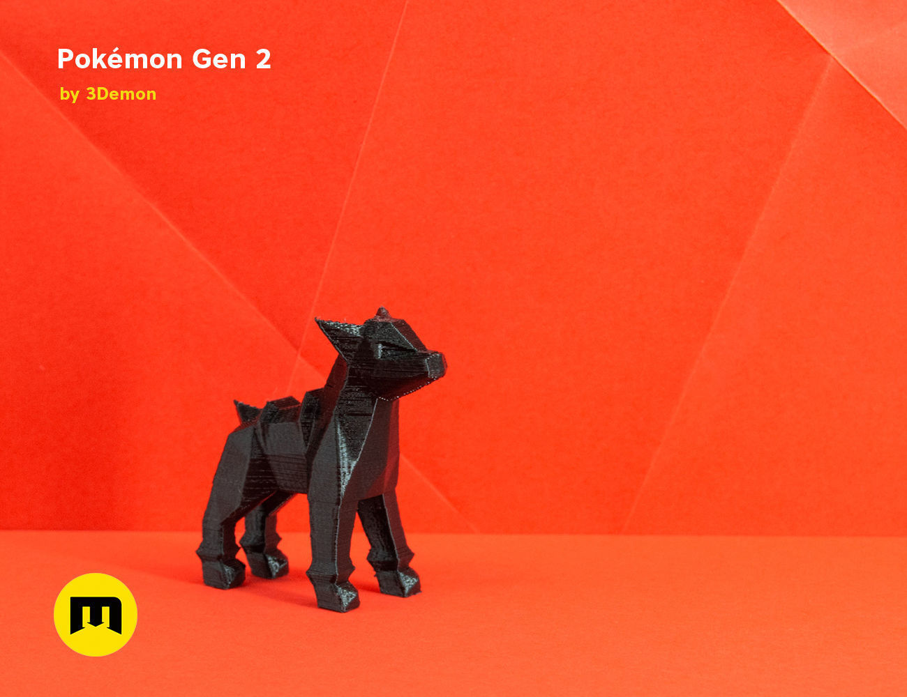 Pokemon Second Generation Low Poly 3D print model_28