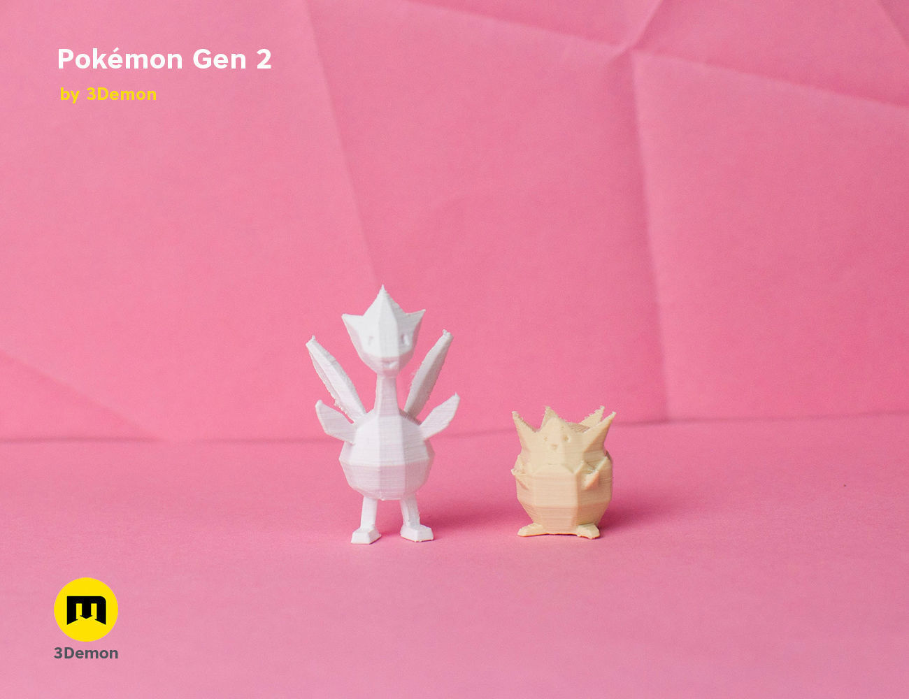 Pokemon Second Generation Low Poly 3D print model_52